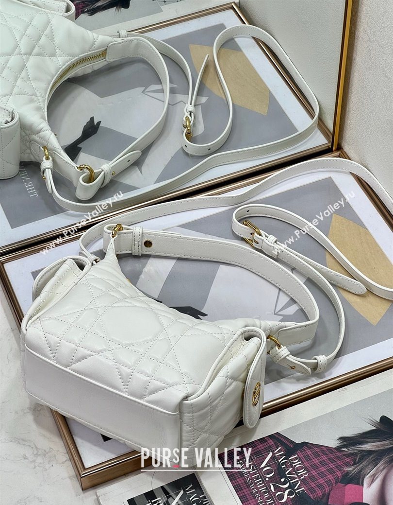 Dior D-Dream Mini Bag in Macrocannage Lambskin White 2025 (XXG-250929087)