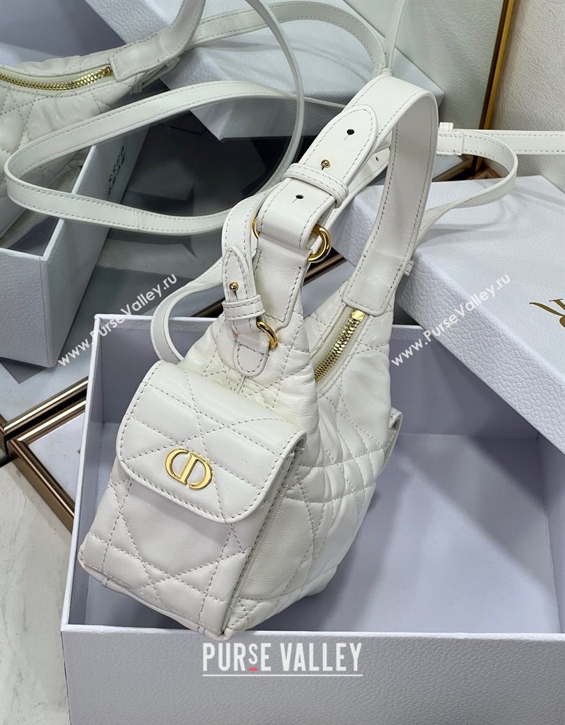 Dior D-Dream Mini Bag in Macrocannage Lambskin White 2025 (XXG-250929087)