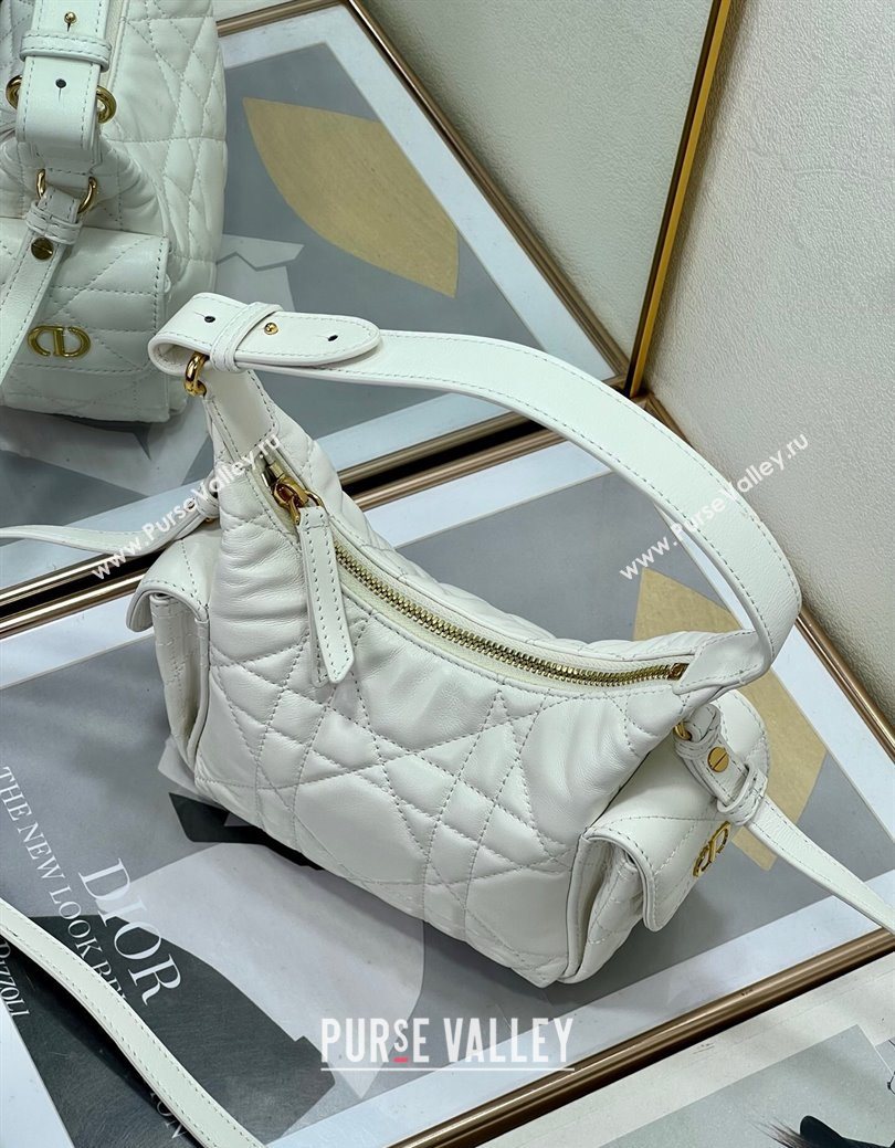 Dior D-Dream Mini Bag in Macrocannage Lambskin White 2025 (XXG-250929087)