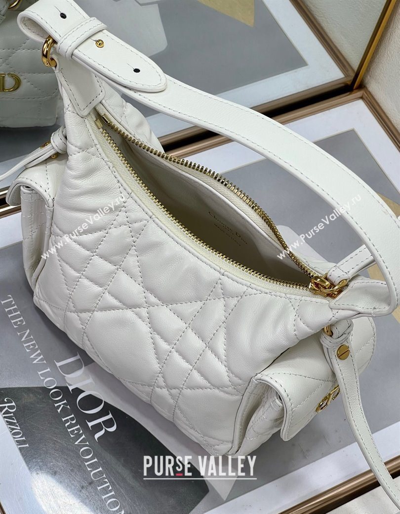 Dior D-Dream Mini Bag in Macrocannage Lambskin White 2025 (XXG-250929087)