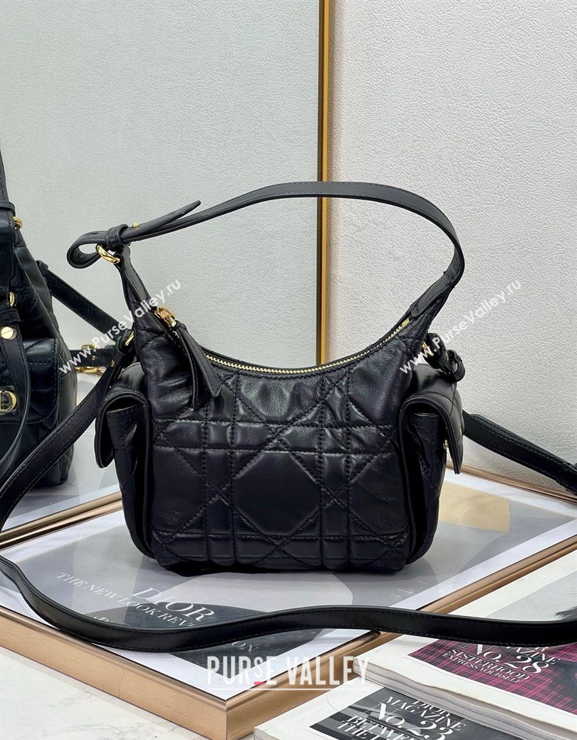 Dior D-Dream Mini Bag in Macrocannage Lambskin Black 2025 (XXG-250929088)