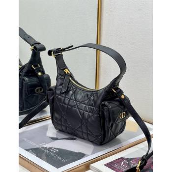 Dior D-Dream Mini Bag in Macrocannage Lambskin Black 2025 (XXG-250929088)