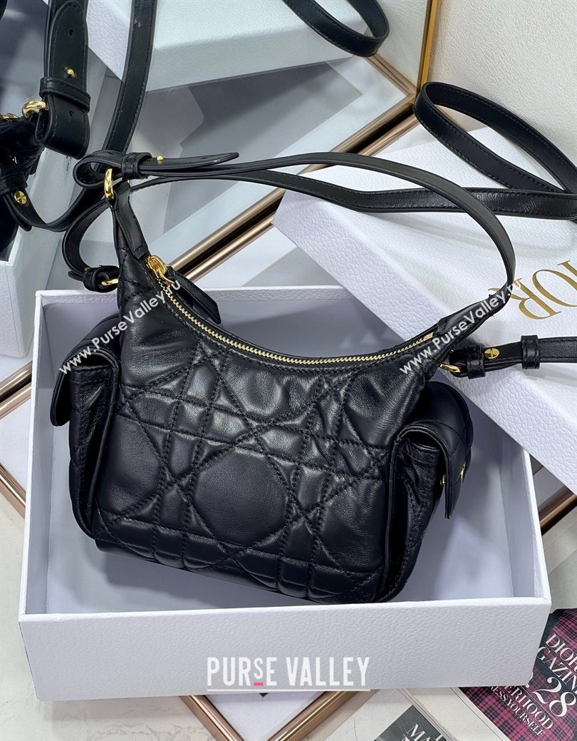 Dior D-Dream Mini Bag in Macrocannage Lambskin Black 2025 (XXG-250929088)