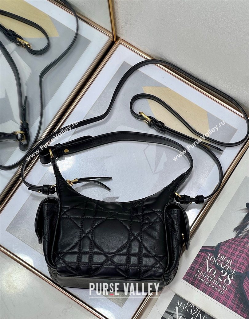 Dior D-Dream Mini Bag in Macrocannage Lambskin Black 2025 (XXG-250929088)