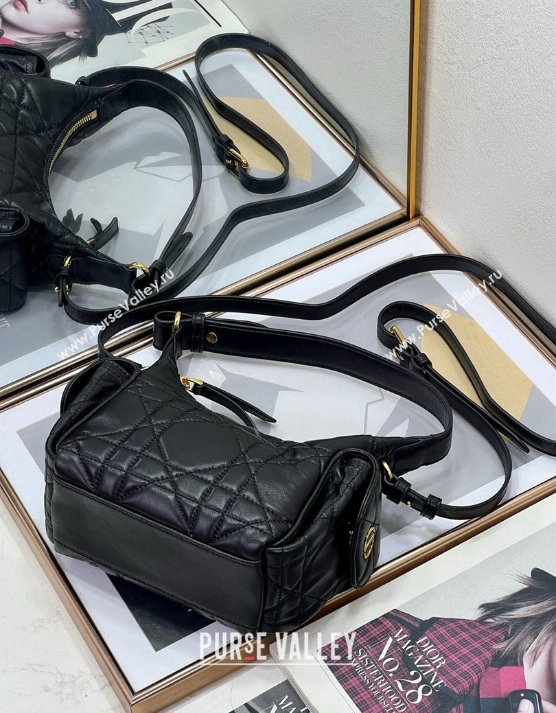 Dior D-Dream Mini Bag in Macrocannage Lambskin Black 2025 (XXG-250929088)