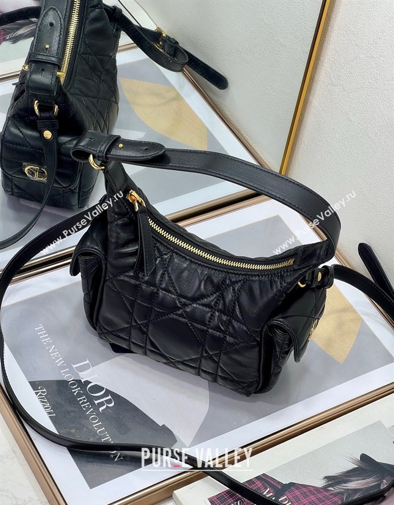 Dior D-Dream Mini Bag in Macrocannage Lambskin Black 2025 (XXG-250929088)