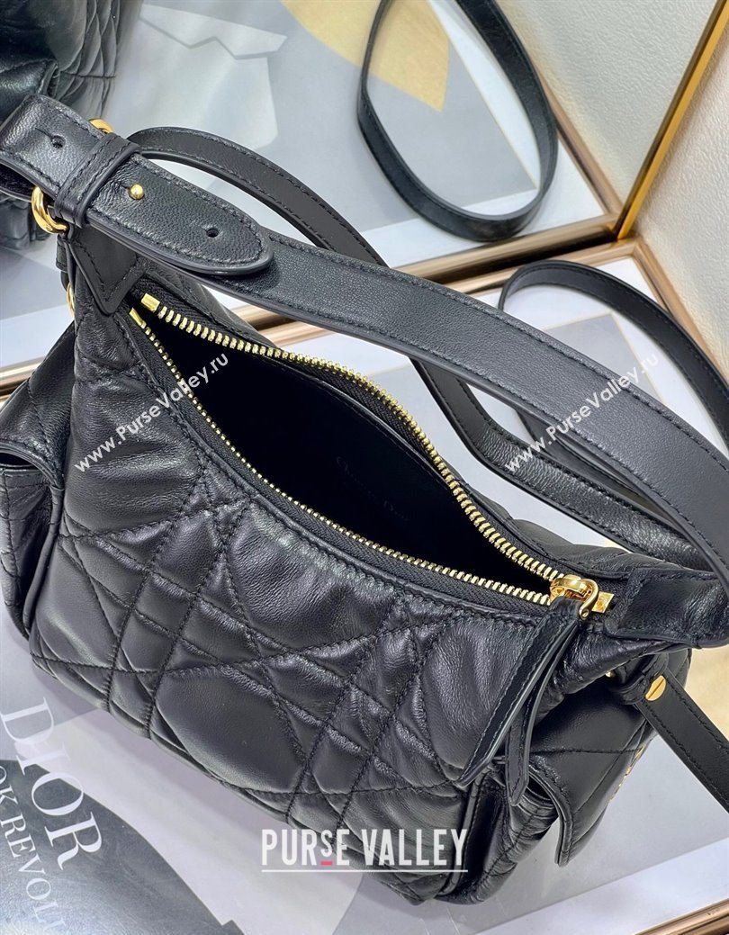 Dior D-Dream Mini Bag in Macrocannage Lambskin Black 2025 (XXG-250929088)