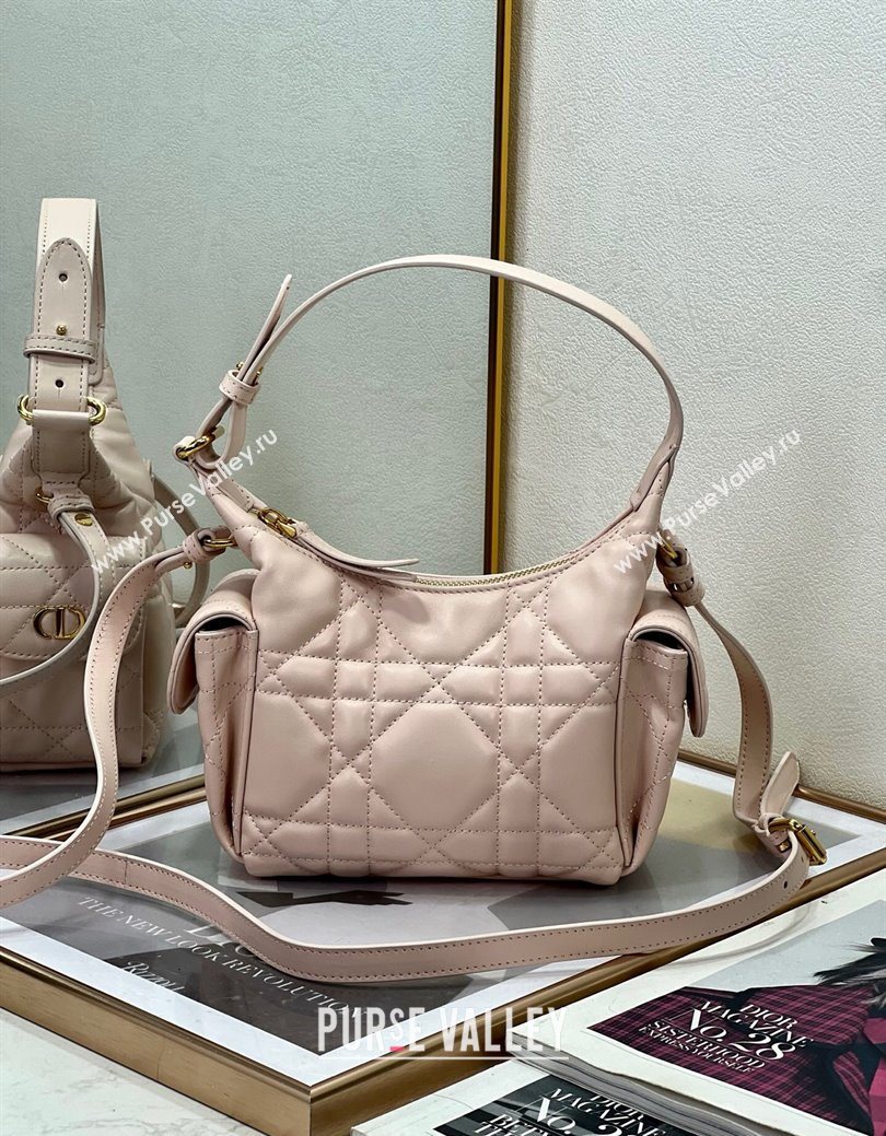 Dior D-Dream Mini Bag in Macrocannage Lambskin Blush Pink 2025 (XXG-250929089)