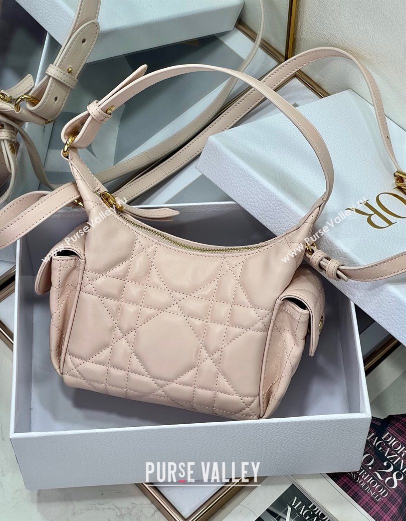 Dior D-Dream Mini Bag in Macrocannage Lambskin Blush Pink 2025 (XXG-250929089)