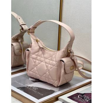 Dior D-Dream Mini Bag in Macrocannage Lambskin Blush Pink 2025 (XXG-250929089)
