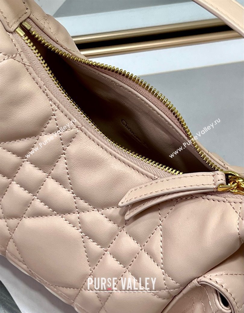 Dior D-Dream Mini Bag in Macrocannage Lambskin Blush Pink 2025 (XXG-250929089)