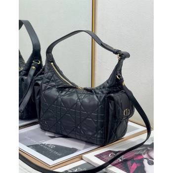 Dior D-Dream Medium Bag in Macrocannage Lambskin Black 2025 (XXG-250929093)