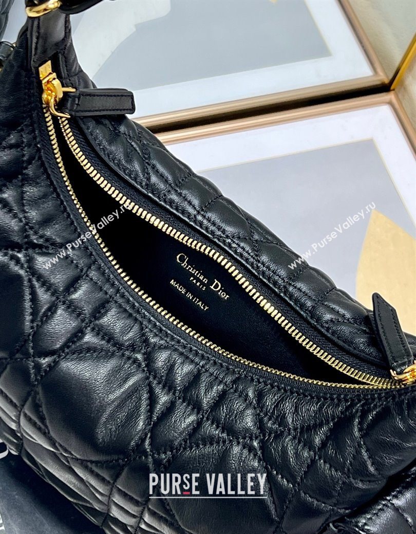 Dior D-Dream Medium Bag in Macrocannage Lambskin Black 2025 (XXG-250929093)