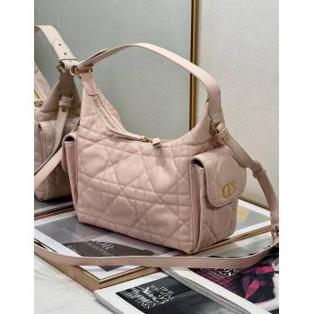 Dior D-Dream Medium Bag in Macrocannage Lambskin Blush Pink 2025 (XXG-250929094)