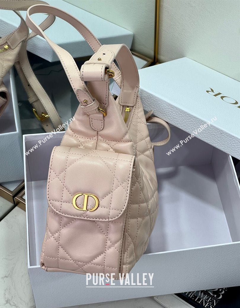 Dior D-Dream Medium Bag in Macrocannage Lambskin Blush Pink 2025 (XXG-250929094)