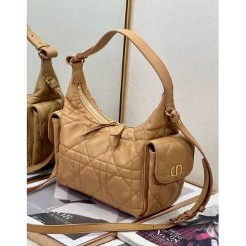 Dior D-Dream Medium Bag in Macrocannage Lambskin Light Gold-Tone 2025 (XXG-250929095)