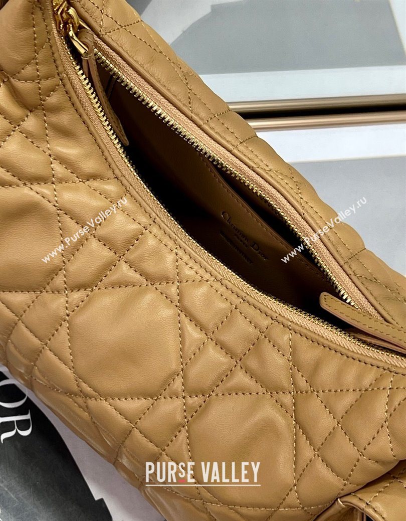 Dior D-Dream Medium Bag in Macrocannage Lambskin Light Gold-Tone 2025 (XXG-250929095)