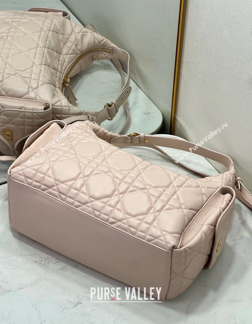 Dior D-Dream Large Bag in Macrocannage Lambskin Blush Pink 2025 (XXG-250929099)
