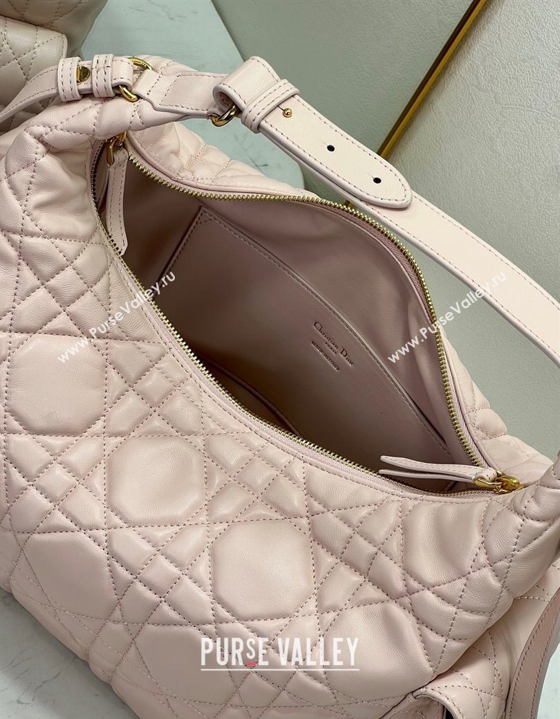 Dior D-Dream Large Bag in Macrocannage Lambskin Blush Pink 2025 (XXG-250929099)