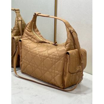 Dior D-Dream Large Bag in Macrocannage Lambskin Light Gold-Tone 2025 (XXG-250929100)