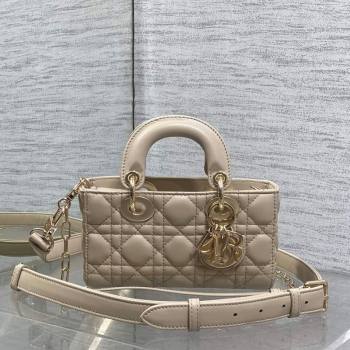 Dior Mini Lady D-Joy Bag in Cannage Lambskin Light Beige 2025 M0636 (XXG-250929066)