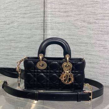 Dior Mini Lady D-Joy Bag in Cannage Lambskin Black 2025 M0636 (XXG-250929067)