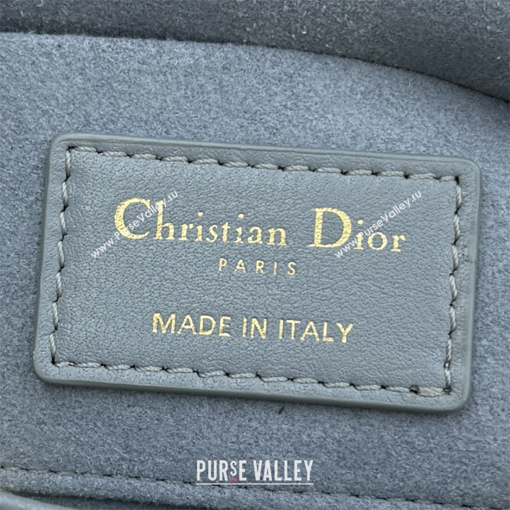 Dior Mini Lady D-Joy Bag in Cannage Lambskin Dusty Blue 2025 M0636 (XXG-250929071)