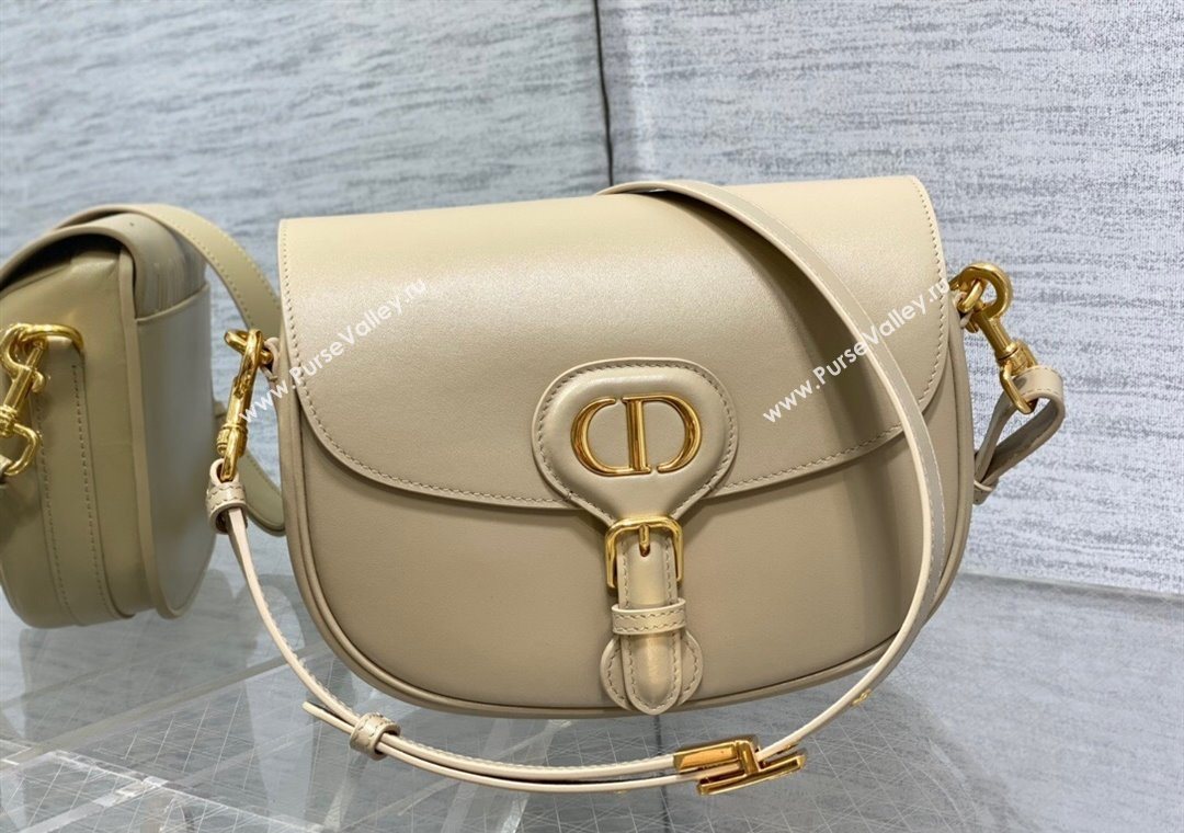 Dior Medium Bobby Bag in Box Calfskin Leather Beige 2025 0929 (XXG-250929114)