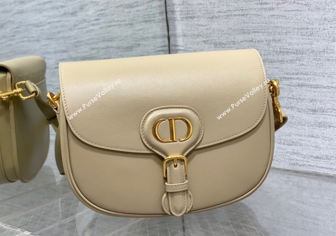 Dior Medium Bobby Bag in Box Calfskin Leather Beige 2025 0929 (XXG-250929114)