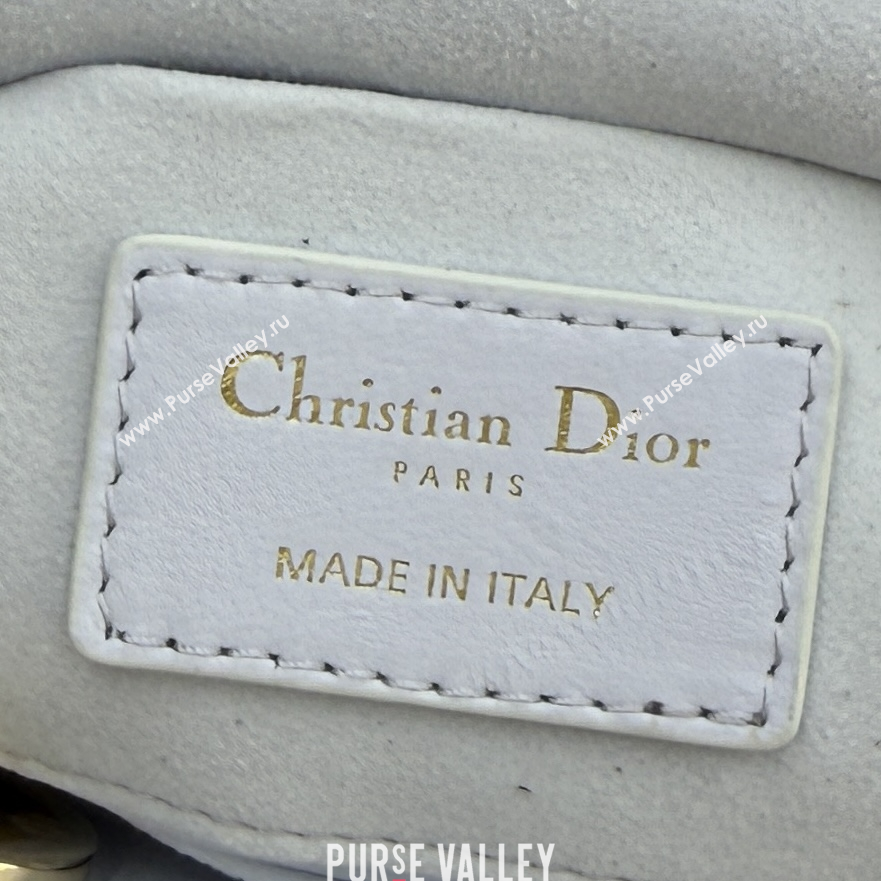 Dior Mini Lady D-Joy Bag in Cannage Lambskin Ice Blue 2025 M0636 (XXG-250929072)