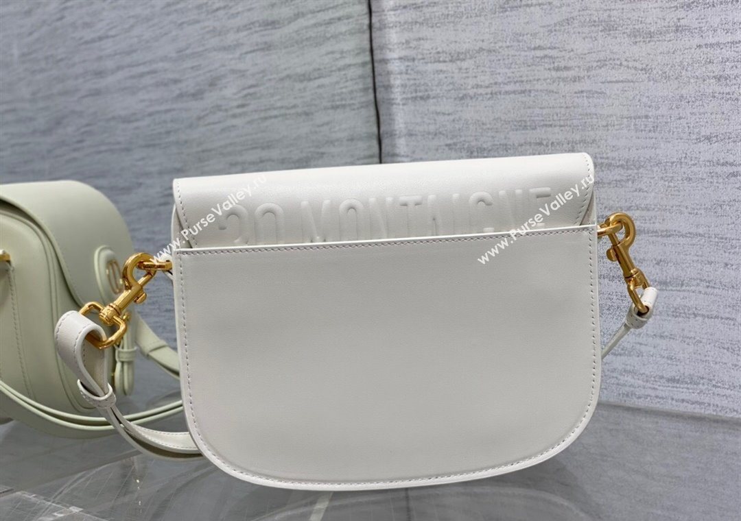 Dior Medium Bobby Bag in Box Calfskin Leather White 2025 0929 (XXG-250929113)