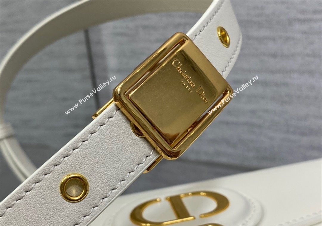 Dior Medium Bobby Bag in Box Calfskin Leather White 2025 0929 (XXG-250929113)