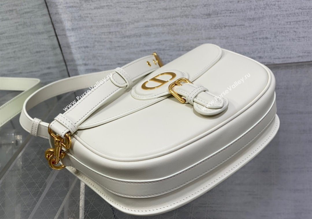 Dior Medium Bobby Bag in Box Calfskin Leather White 2025 0929 (XXG-250929113)