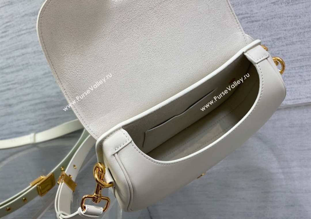 Dior Medium Bobby Bag in Box Calfskin Leather White 2025 0929 (XXG-250929113)