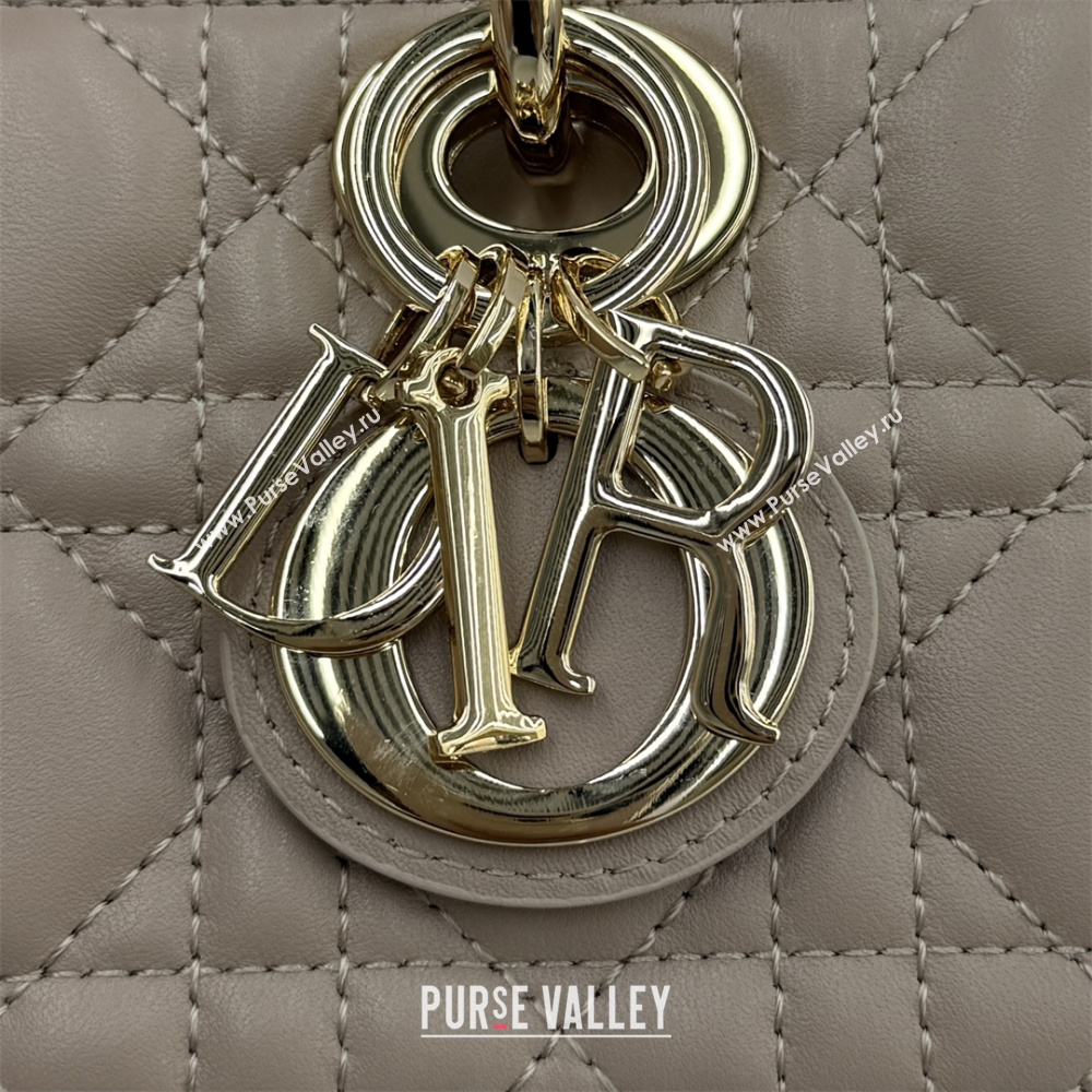 Dior Mini Lady D-Joy Bag in Cannage Lambskin Powder Beige 2025 M0636 (XXG-250929074)