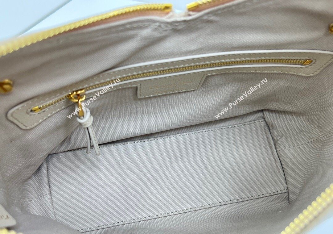 Dior Small Voyage Bag in Flat Macrocannage Grained Calfskin Leather Beige Yellow 2025 2845 (XXG-250929118)