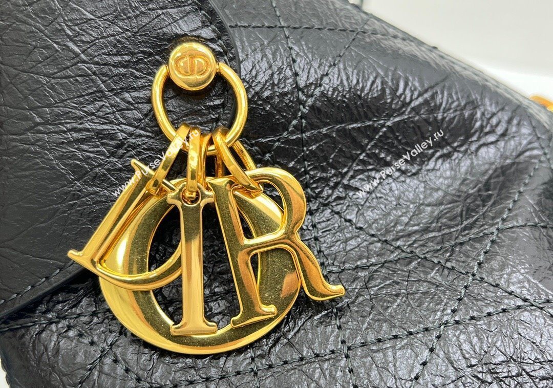 Dior Medium Voyage Bag in Flat Macrocannage Crinkled Calfskin Leather 2025 2846 (XXG-250929122)