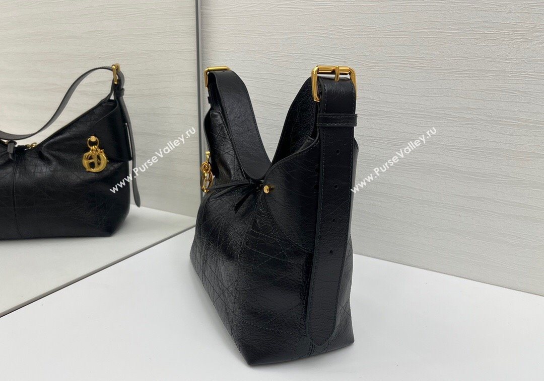 Dior Medium Voyage Bag in Flat Macrocannage Crinkled Calfskin Leather 2025 2846 (XXG-250929122)