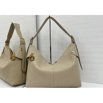 Dior Large Voyage Bag in Flat Macrocannage Grained Calfskin Leather Beige Yellow 2025 2847 (XXG-250929129)