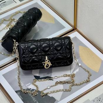 Dior My Dior - Dior Talk Phone Pouch in Cannage Lambskin Leather Black 2025 (XXG-250929135)