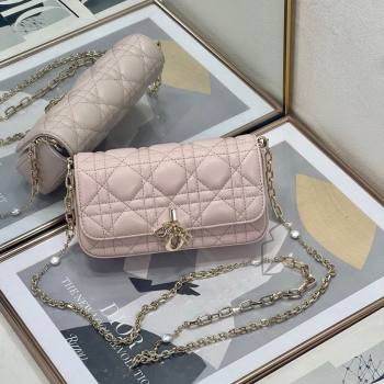 Dior My Dior - Dior Talk Phone Pouch in Cannage Lambskin Leather Powder Pink 2025 (XXG-250929138)