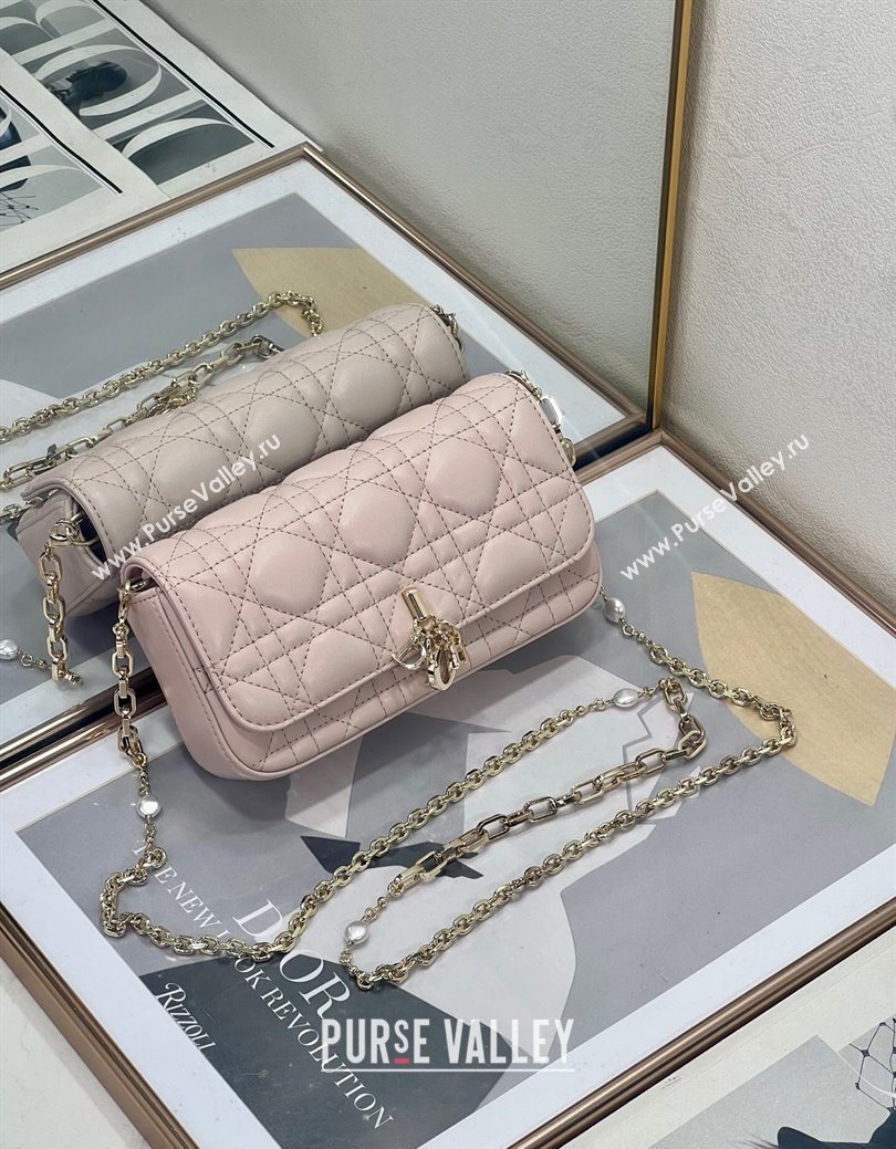 Dior My Dior - Dior Talk Phone Pouch in Cannage Lambskin Leather Powder Pink 2025 (XXG-250929138)