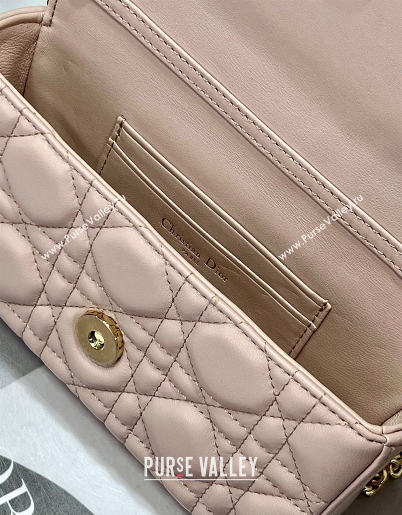 Dior My Dior - Dior Talk Phone Pouch in Cannage Lambskin Leather Powder Pink 2025 (XXG-250929138)