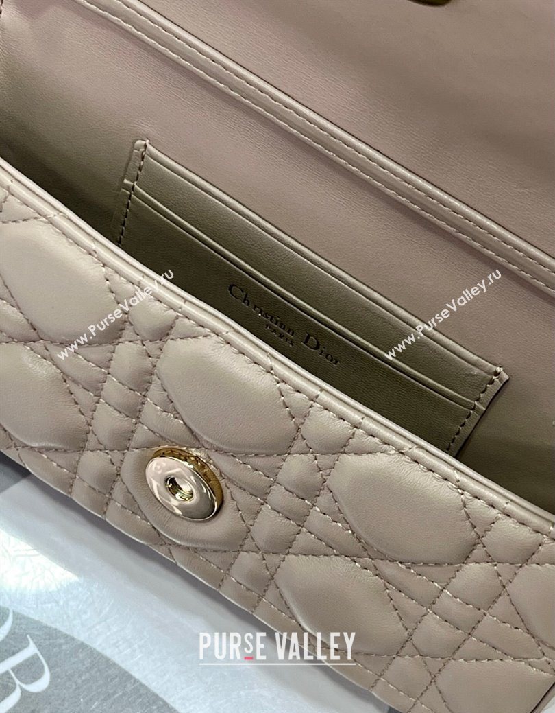 Dior My Dior - Dior Talk Phone Pouch in Cannage Lambskin Leather Powder Beige 2025 (XXG-250929143)