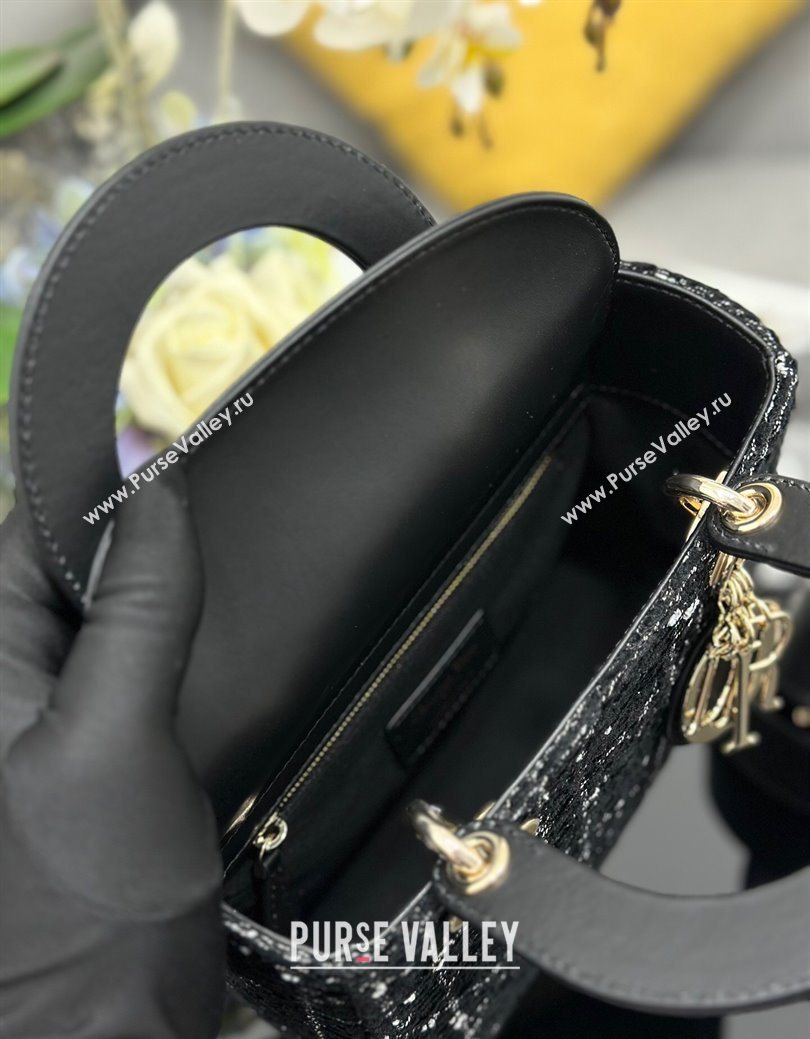 Dior Small Lady My ABCDior Bag in Tweed Black 2025 0929 (XXG-250929166)