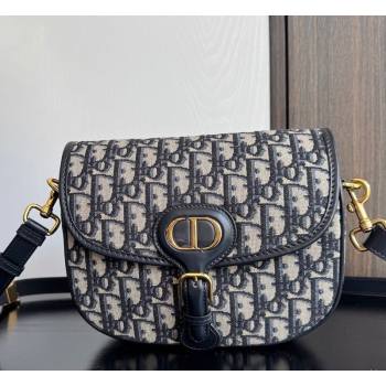 Dior Medium Bobby Bag in Blue Oblique Jacquard 2025 0929 (XXG-250929109)