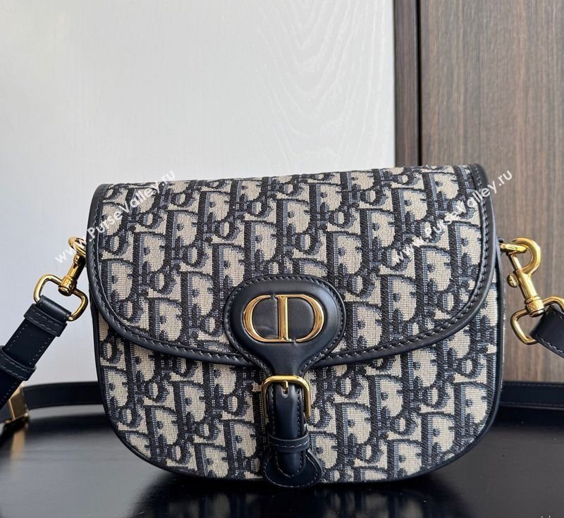 Dior Medium Bobby Bag in Blue Oblique Jacquard 2025 0929 (XXG-250929109)