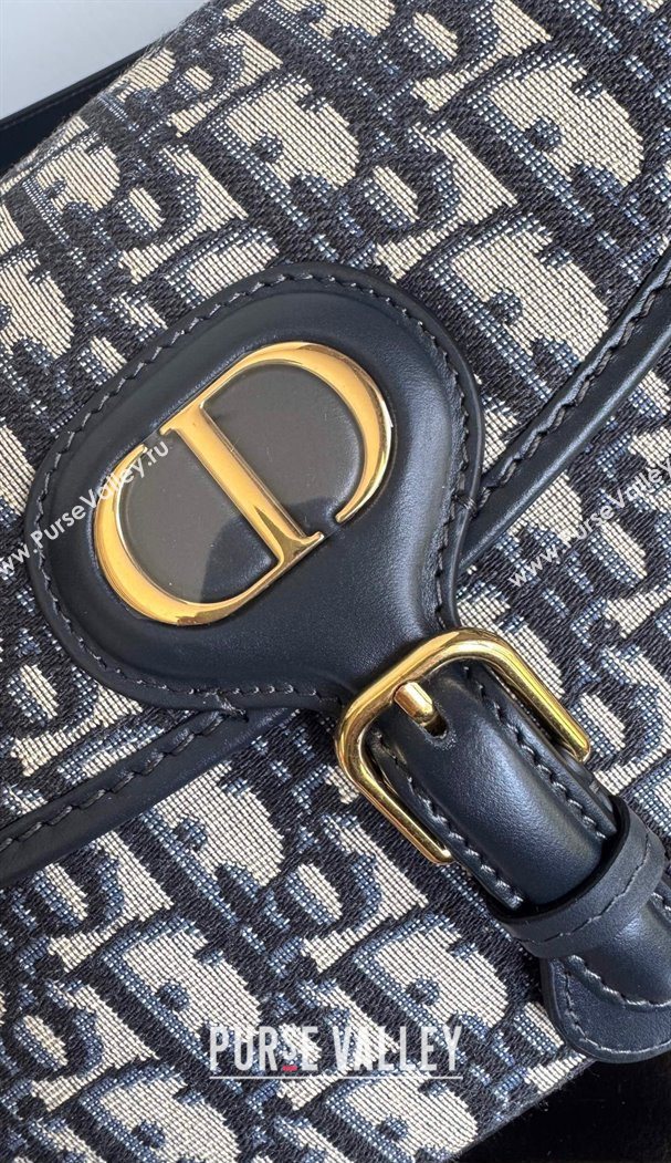 Dior Medium Bobby Bag in Blue Oblique Jacquard 2025 0929 (XXG-250929109)
