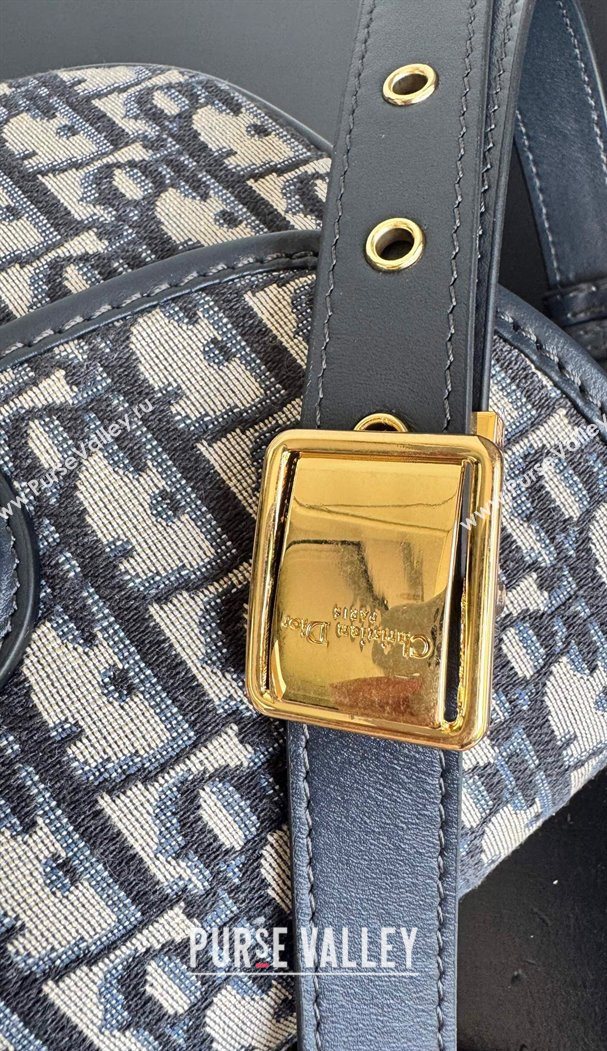 Dior Medium Bobby Bag in Blue Oblique Jacquard 2025 0929 (XXG-250929109)