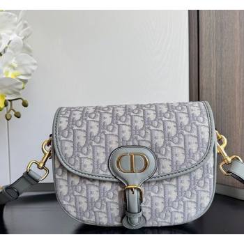 Dior Medium Bobby Bag in Blue Oblique Jacquard Grey 2025 0929 (XXG-250929110)